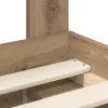  Ágykeret fejtámlával Művészi tölgy 90 x 200 cm Tömör fenyőfa