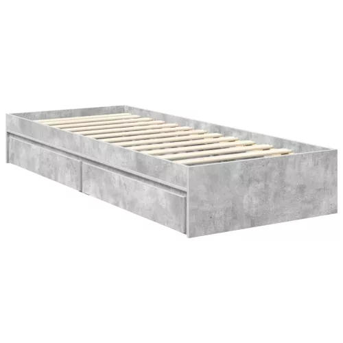  Tárolós Ágy fejtámlával Sonoma tölgy 120 x 200 cm Faanyag