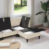  Nappali bútor szett 4 pcs Krémszínű Szövet