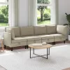  Nappali bútor szett 4 pcs Homokszín Szövet