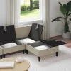  Nappali bútor szett 4 pcs Homokszín Szövet