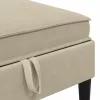  Nappali bútor szett 6 pcs Homokszín Szövet