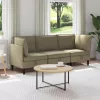  Nappali bútor szett 3 pcs Khaki Szövet