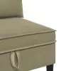  Nappali bútor szett 4 pcs Khaki Szövet