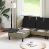 Nappali bútor szett 6 pcs Khaki Szövet