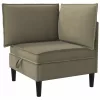  Nappali bútor szett 6 pcs Khaki Szövet
