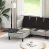  Nappali bútor szett 5 pcs Világosszürke Szövet