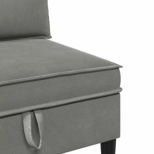  Nappali bútor szett 4 pcs Sötétszürke Szövet