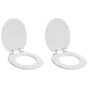  WC ülőke 2 pcs Fehér 44 x 38 cm MDF lap