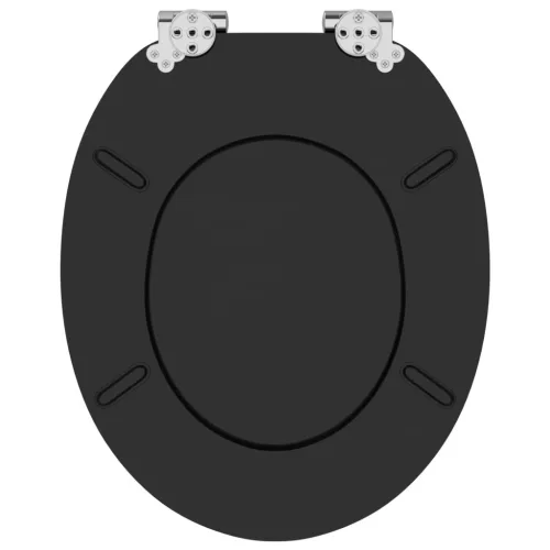  WC ülőke 2 pcs Fekete 44 x 38 cm MDF lap