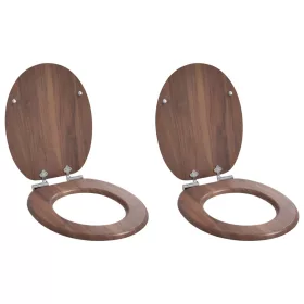  WC ülőke 2 pcs Barna 44 x 38 cm MDF lap