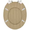  WC ülőke 2 pcs Világos bambusz szín 44 x 38 cm MDF lap