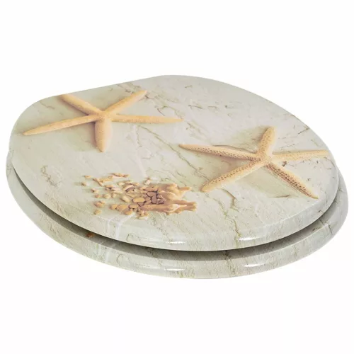  WC ülőke 2 pcs Sárga és Fehér 44 x 38 cm MDF lap