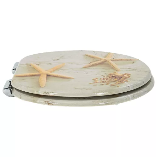  WC ülőke 2 pcs Sárga és Fehér 44 x 38 cm MDF lap