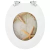  WC ülőke 2 pcs Sárga és Fehér 44 x 38 cm MDF lap