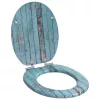  WC ülőke 2 pcs Kék 43,8 x 37,8 cm MDF lap