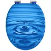  WC ülőke 2 pcs Kék csepp 44 x 38 cm MDF lap