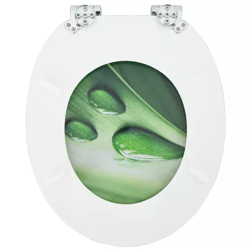  WC ülőke 2 pcs Zöld csepp 44 x 38 cm MDF lap