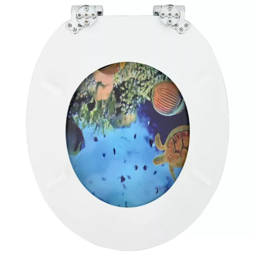  WC ülőke 2 pcs Mély tengerkék 44 x 38 cm MDF lap