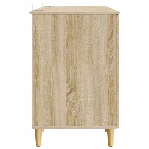  Asztal polcokkal Sonoma Tölgy 142,5 x 50 x 75 cm Szerelt Fa