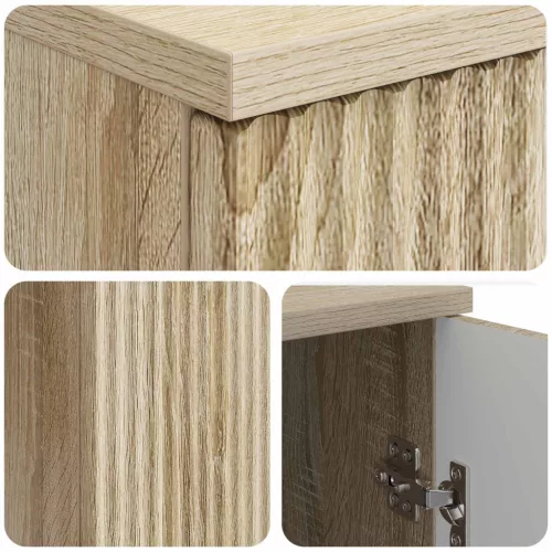  Asztal polcokkal Sonoma Tölgy 142,5 x 50 x 75 cm Szerelt Fa
