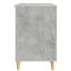  Asztal polcokkal Betonszürke 142,5 x 50 x 75 cm Szerelt Fa