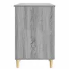  Asztal polcokkal Szürke Sonoma 142,5 x 50 x 75 cm Szerelt Fa