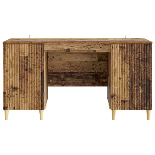  Asztal polcokkal ajtóval Antik Fa 142,5 x 50 x 75 cm Szerelt Fa