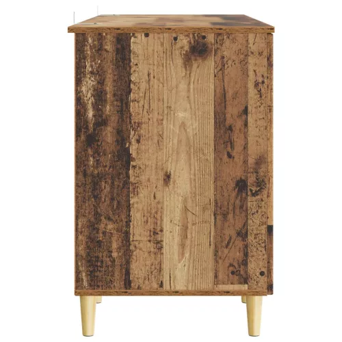  Asztal polcokkal ajtóval Antik Fa 142,5 x 50 x 75 cm Szerelt Fa
