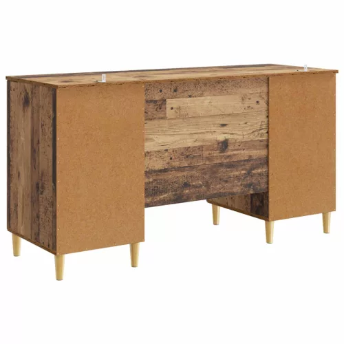 Asztal polcokkal ajtóval Antik Fa 142,5 x 50 x 75 cm Szerelt Fa