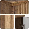  Asztal polcokkal ajtóval Antik Fa 142,5 x 50 x 75 cm Szerelt Fa