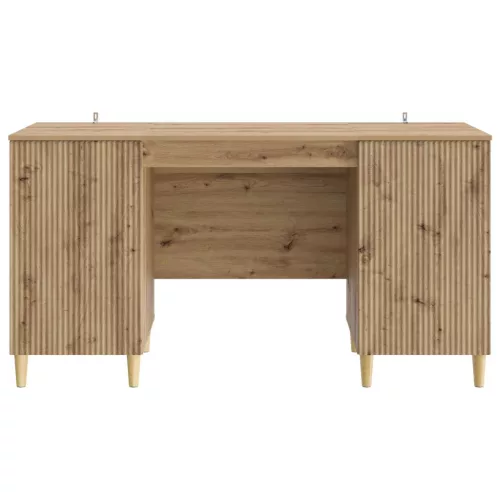  Asztal polcokkal Kézműves Tölgy 142,5 x 50 x 75 cm Szerelt Fa
