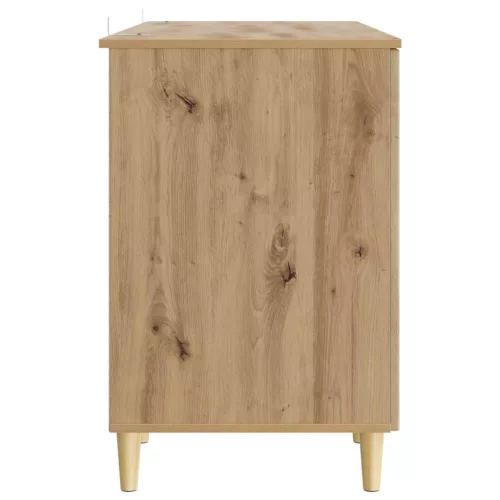  Asztal polcokkal Kézműves Tölgy 142,5 x 50 x 75 cm Szerelt Fa