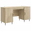  Asztal polcokkal Sonoma Tölgy 142,5 x 50 x 75 cm Szerelt Fa