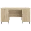  Asztal polcokkal Sonoma Tölgy 142,5 x 50 x 75 cm Szerelt Fa