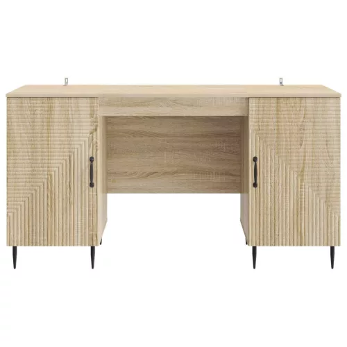  Asztal polcokkal Sonoma Tölgy 142,5 x 50 x 75 cm Szerelt Fa