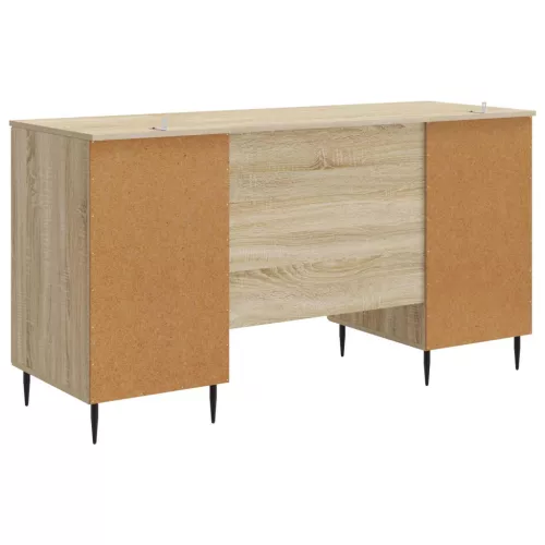  Asztal polcokkal Sonoma Tölgy 142,5 x 50 x 75 cm Szerelt Fa