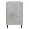  Asztal polcokkal Betonszürke 142,5 x 50 x 75 cm Szerelt Fa