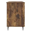  Asztal polcokkal Füstös Tölgy 142,5 x 50 x 75 cm Szerelt Fa
