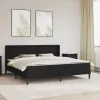  Ágykeret matraccal LED szalagokkal Fekete 180 x 200 cm Műbőr