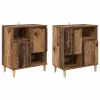  Oldalszekrények 2 pcs Öreg fa 60 x 35 x 70 cm Faanyag