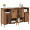 Oldalszekrények 2 pcs Öreg fa 60 x 35 x 70 cm Faanyag