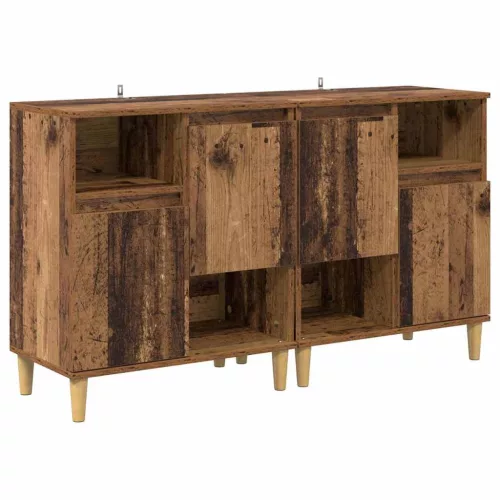  Oldalszekrények 2 pcs Öreg fa 60 x 35 x 70 cm Faanyag