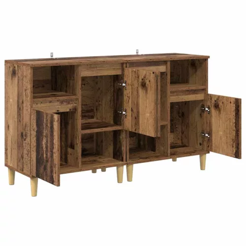  Oldalszekrények 2 pcs Öreg fa 60 x 35 x 70 cm Faanyag