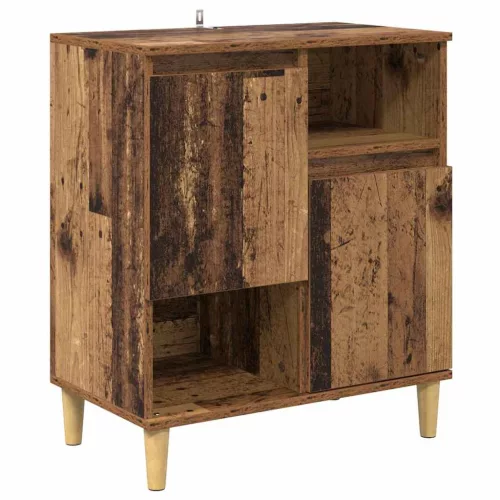  Oldalszekrények 2 pcs Öreg fa 60 x 35 x 70 cm Faanyag