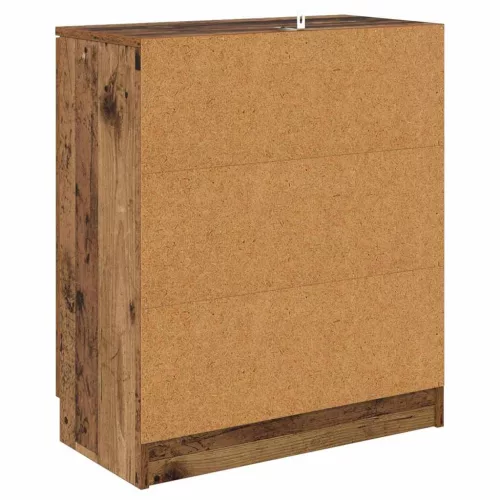  Oldalszekrények fiókkal 2 pcs Öreg fa 60 x 30 x 70 cm Faanyag