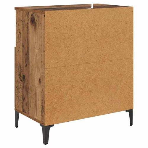  Oldalszekrények 2 pcs Öreg fa 60 x 35 x 70 cm Faanyag