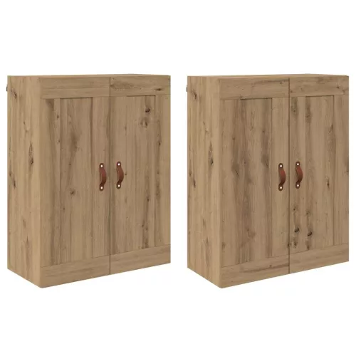  Fali Szekrények 2 pcs Artisan tölgy 69,5 x 34 x 90 cm Faanyag