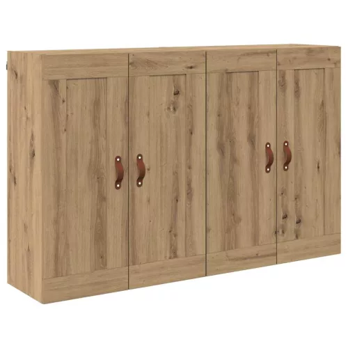  Fali Szekrények 2 pcs Artisan tölgy 69,5 x 34 x 90 cm Faanyag