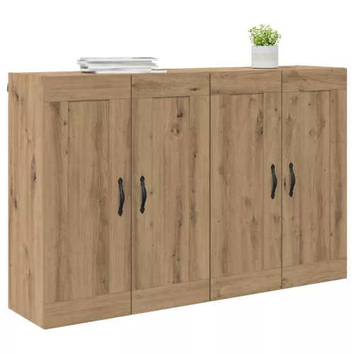  Fali Szekrények 2 pcs Artisan tölgy 69,5 x 34 x 90 cm Faanyag